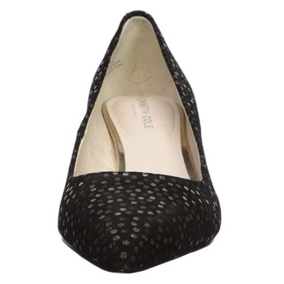 ππ HOST PICK!ππ KENNETH COLE NEW YORK NWT BLACK AND GOLD RILEY 50 PUMPS! - Picture 4 of 13